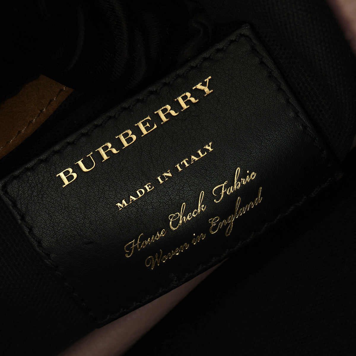 House Check Canvas Nude Rose Leather Macken Crossbody Bag