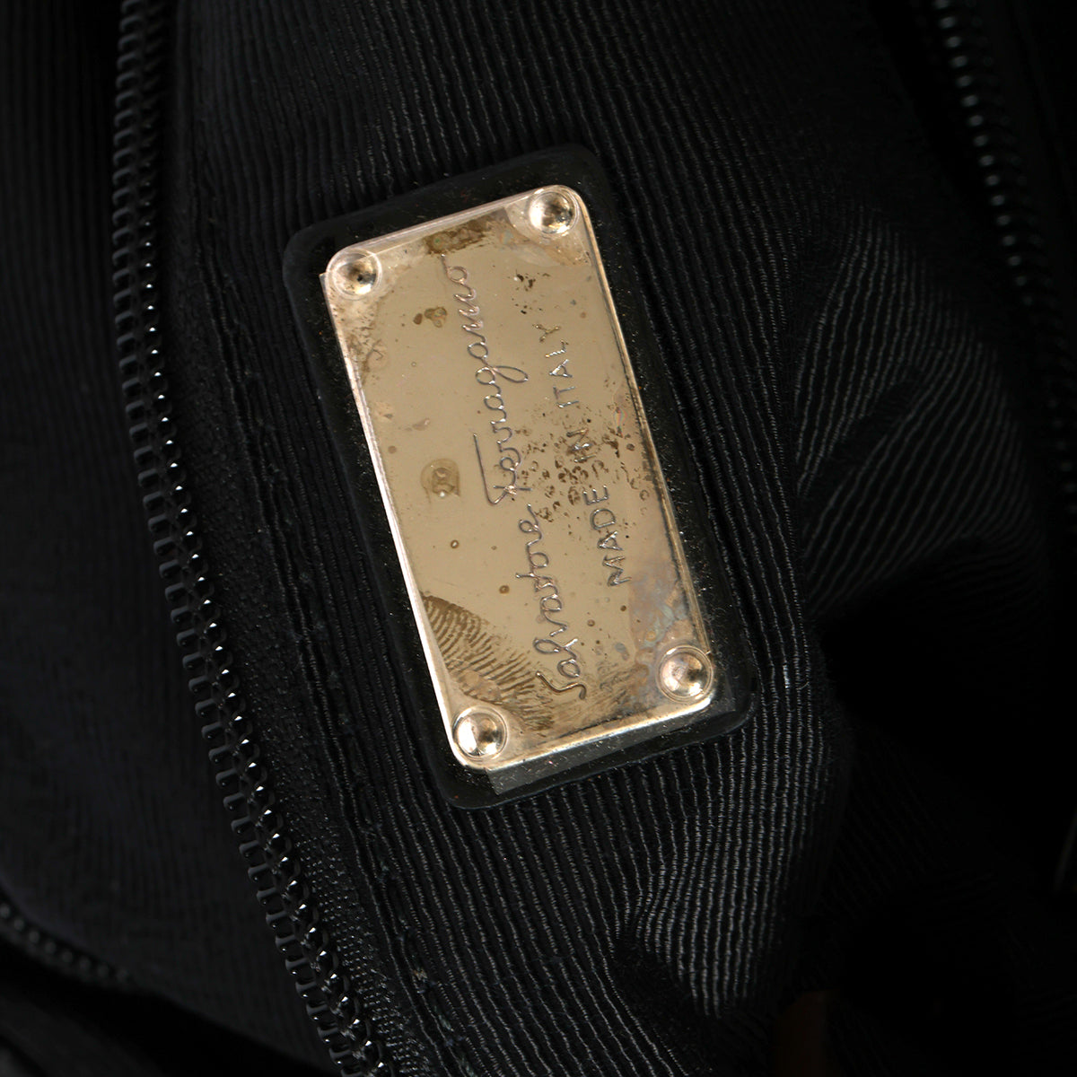 Vara Sequined Selene nylon Black tote bag