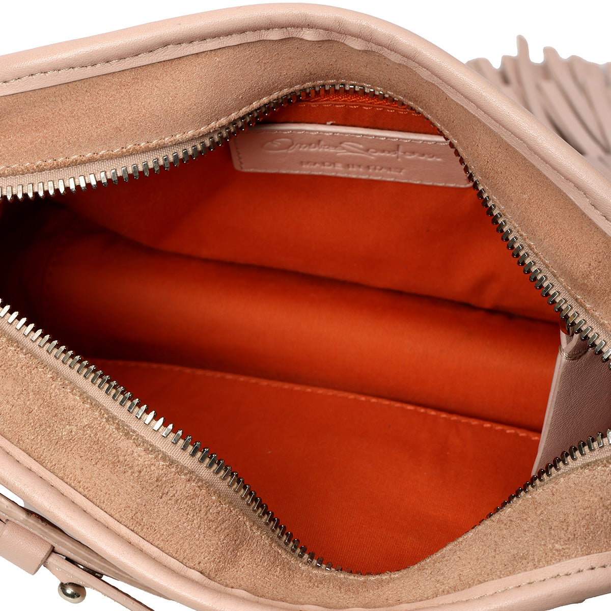 Pink Suede Camera Bag