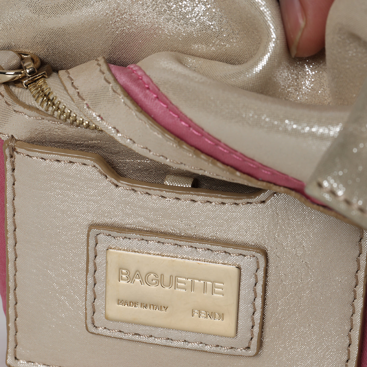 Gold Shimmer Fabric Mama Baguette