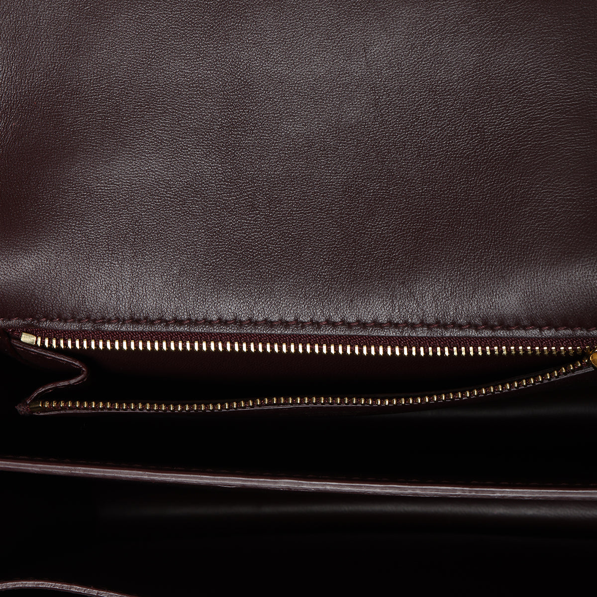 Wine Embossed Leather TB Monogram Medium Shoulder Bag