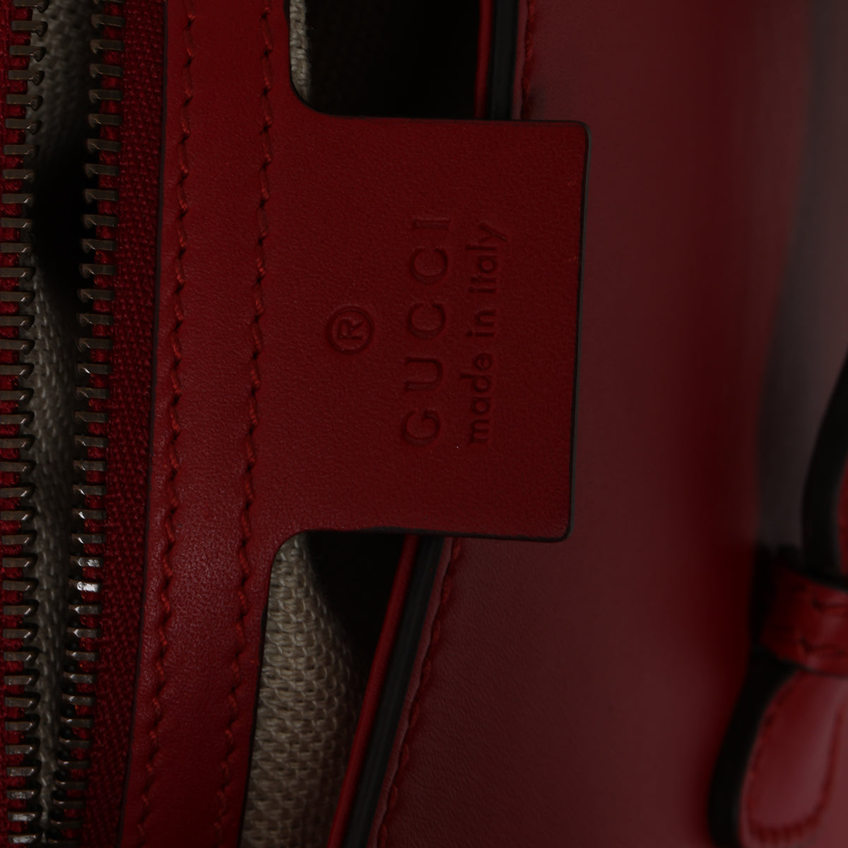 Medium Lady Web Red Shoulder Bag