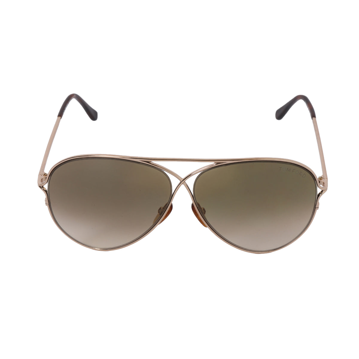 Gradient Brown Peter Aviator Sunglasses
