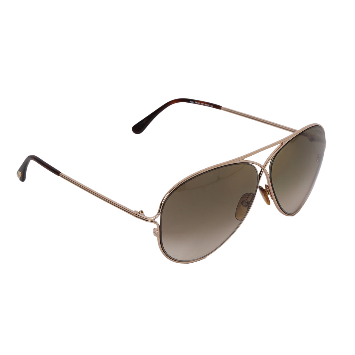 Gradient Brown Peter Aviator Sunglasses