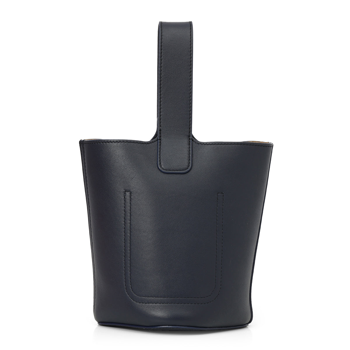 Mini Pebble Bucket Bag In Soft-Grained Calfskin