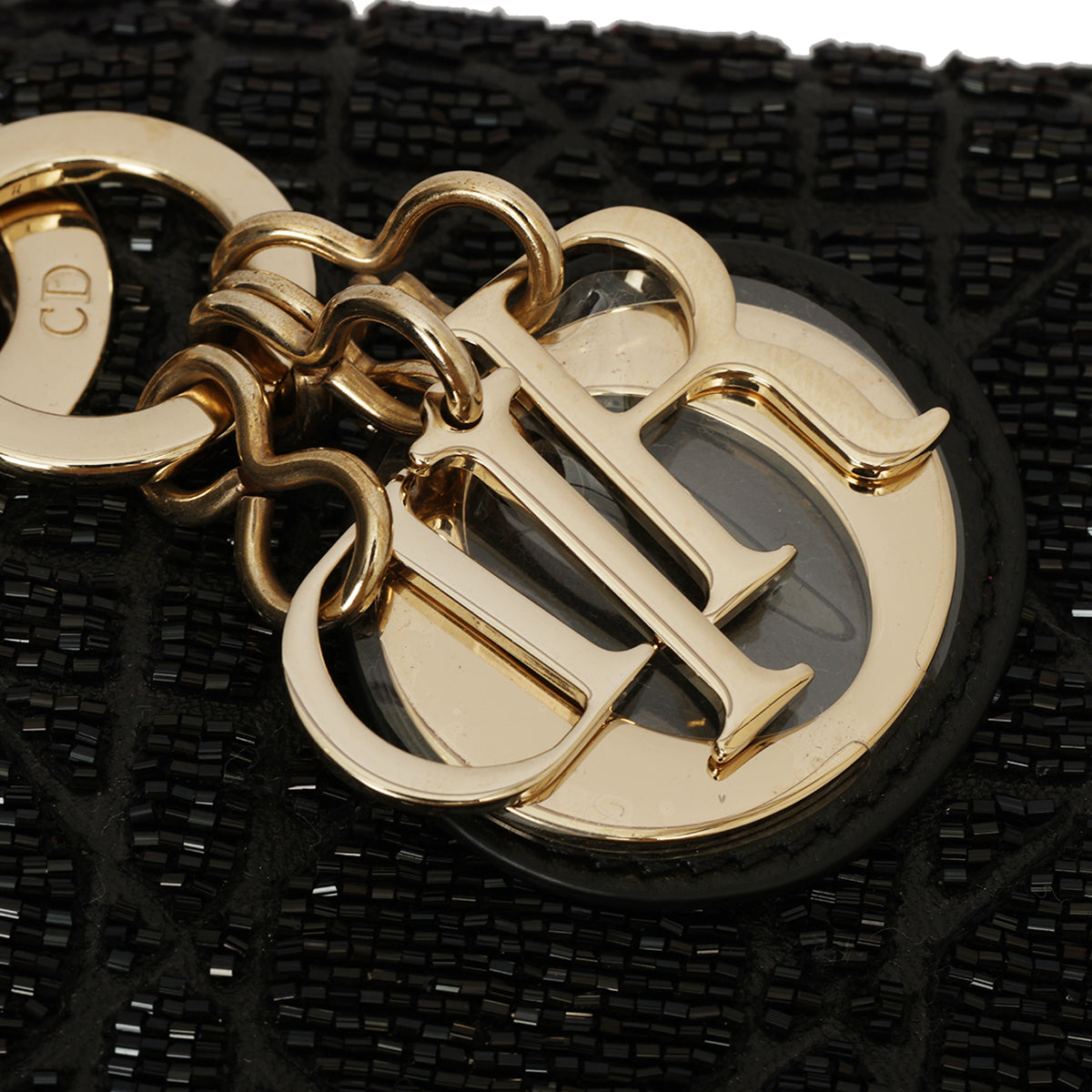 Micro Black Beaded Lady Dior