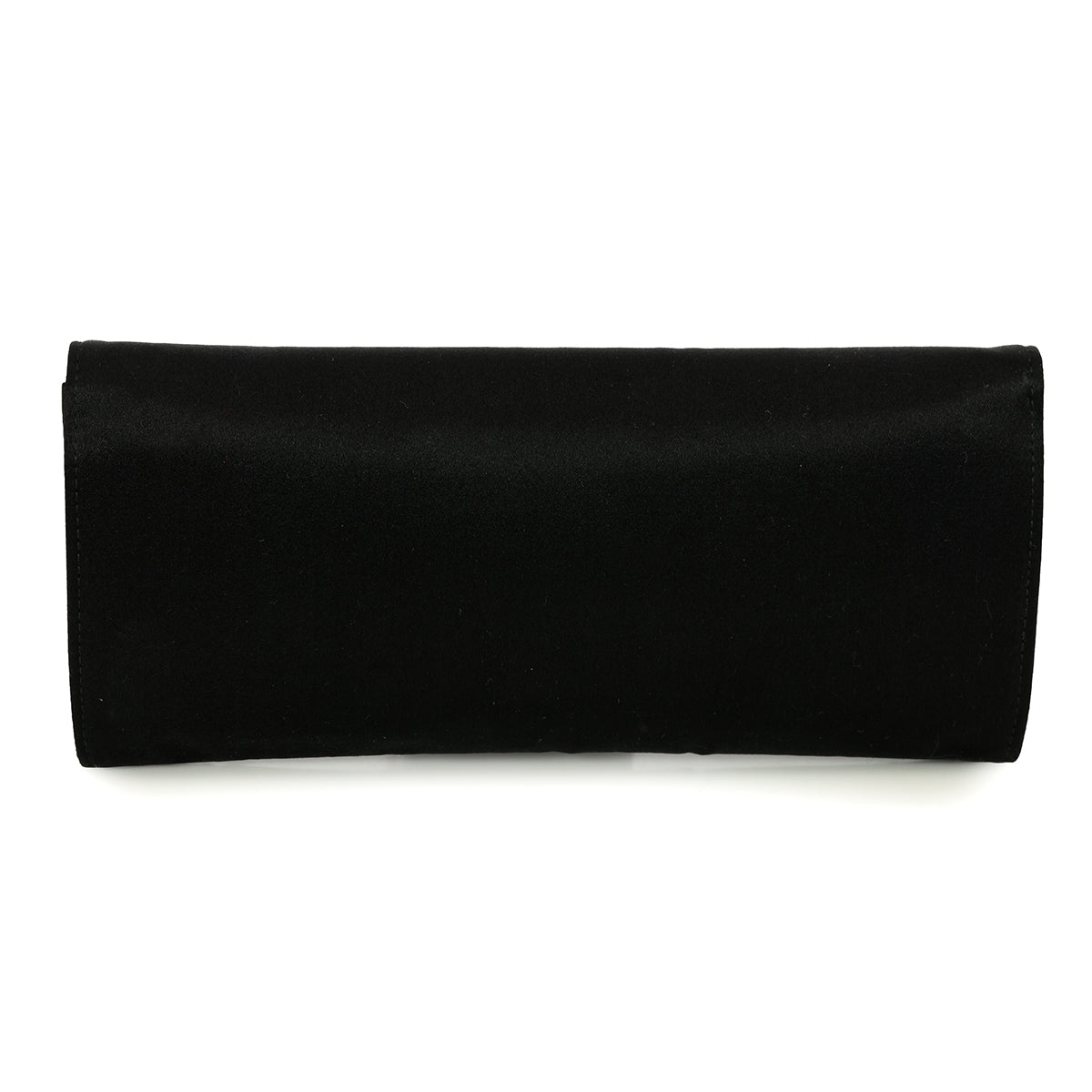 Crystal Bow Satin Clutch One Size