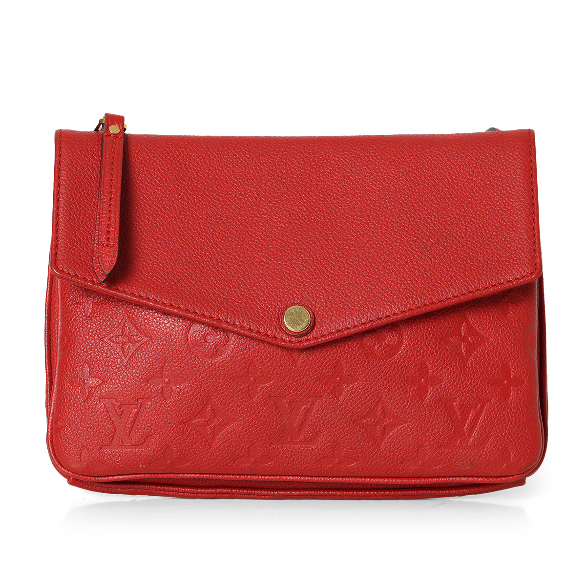 Red Monogram Empreinte Leather Twice Bag