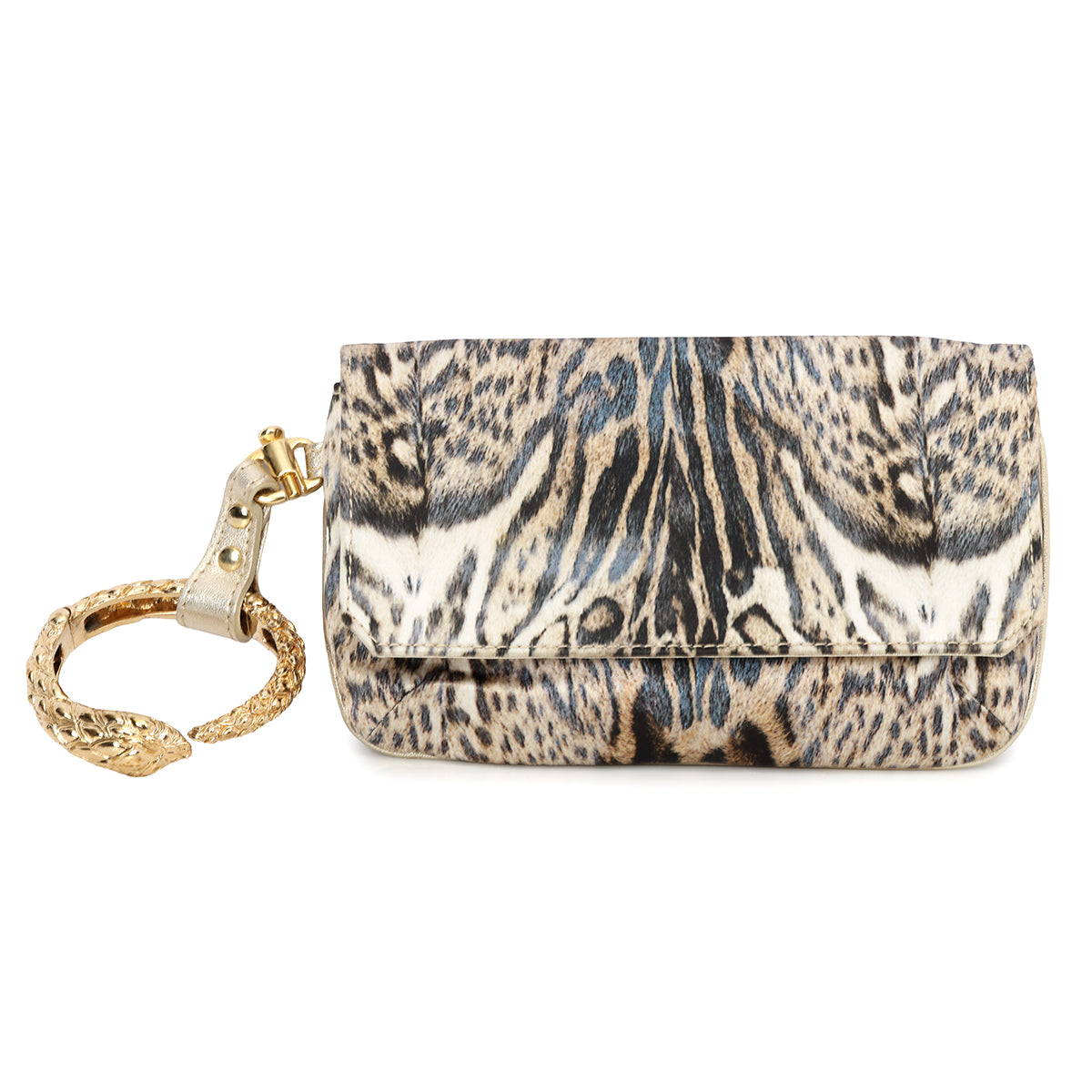 Leopard Print Wristlet