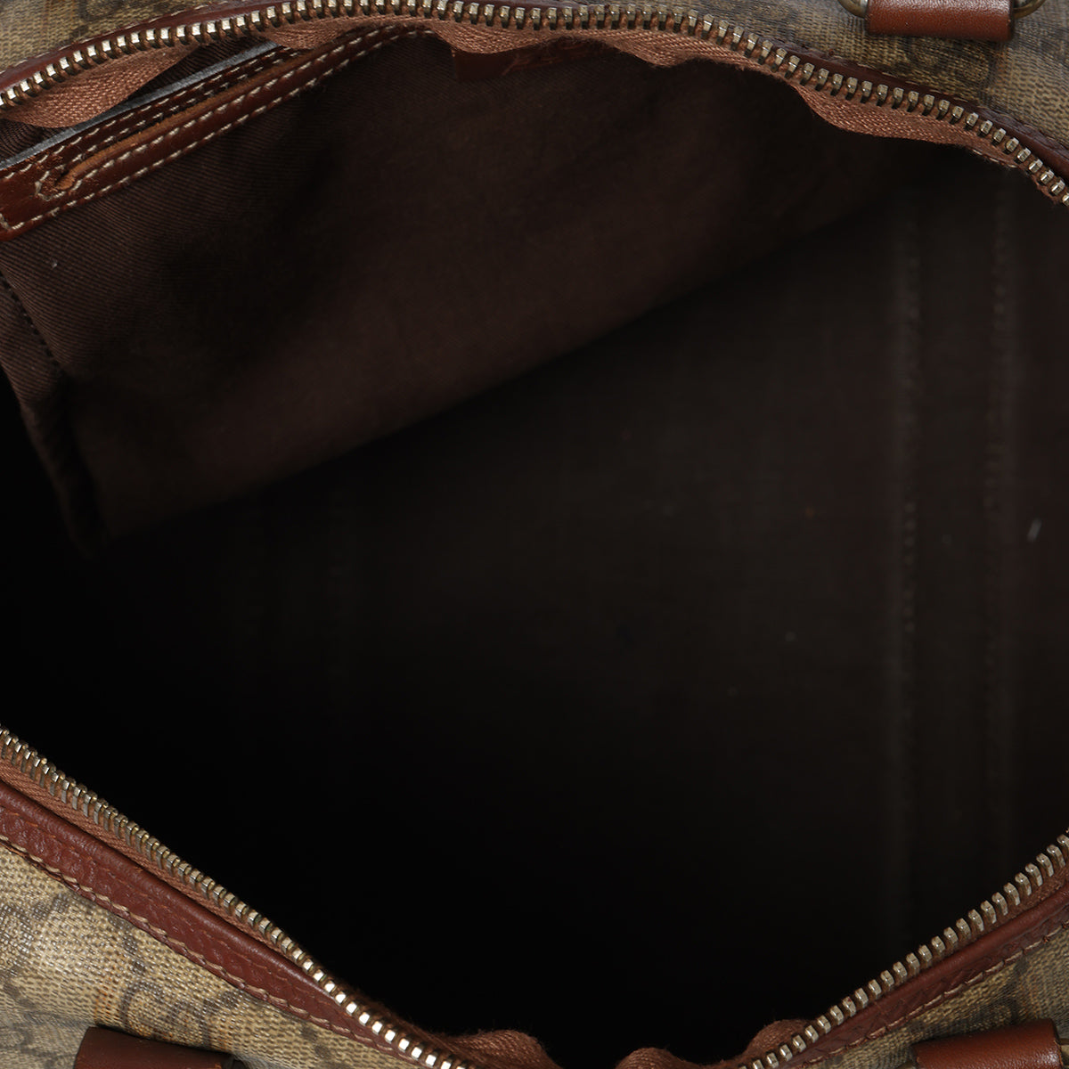 Beige/Brown GG Coated Canvas Medium Joy Boston Bag