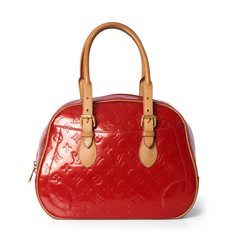 Summit Drive Red Patent Leather Monogram Vernis Handbag