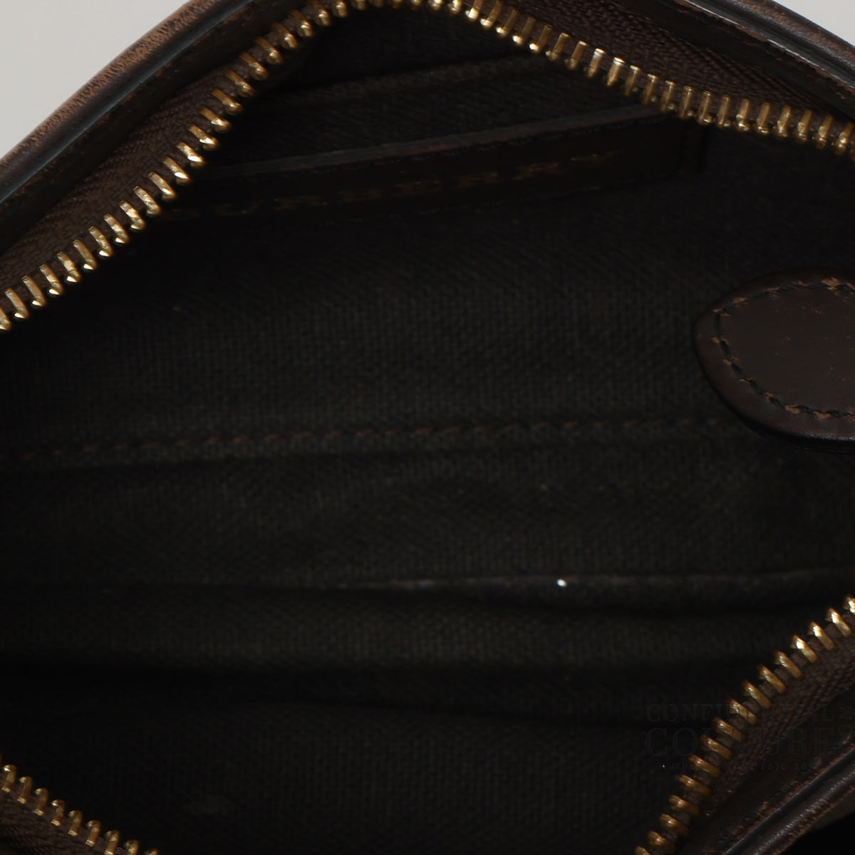 Brown Haymarket Check Coated Canvas Pochette Bag