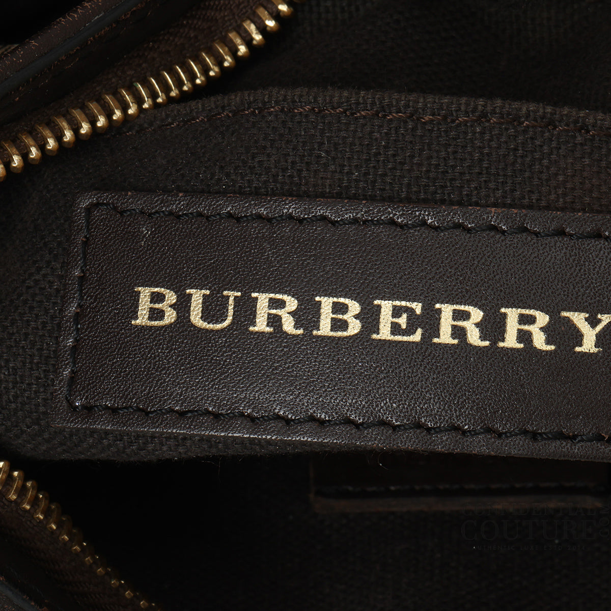 Brown Haymarket Check Coated Canvas Pochette Bag