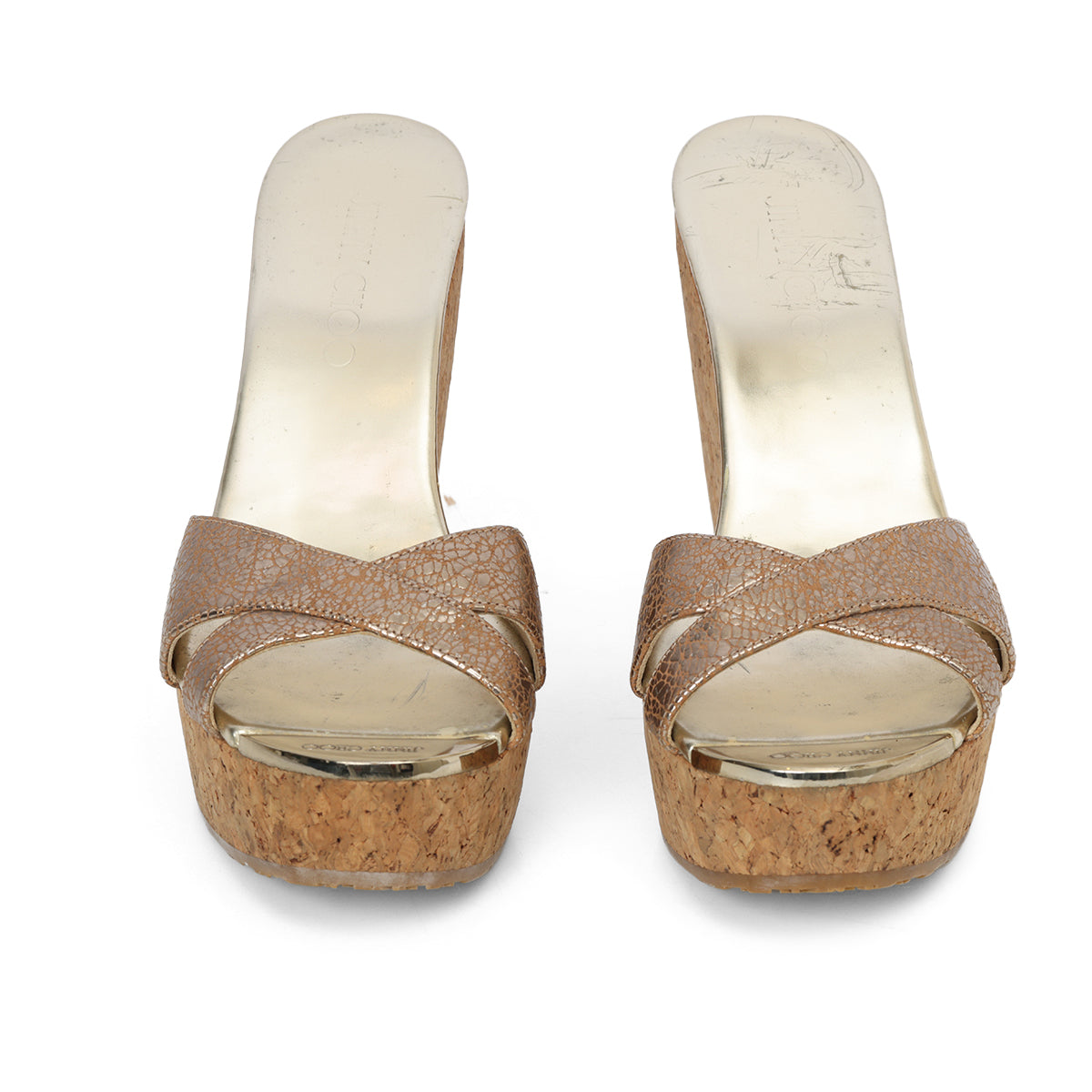 Gold Almer 105 Wedge Sandals- 36
