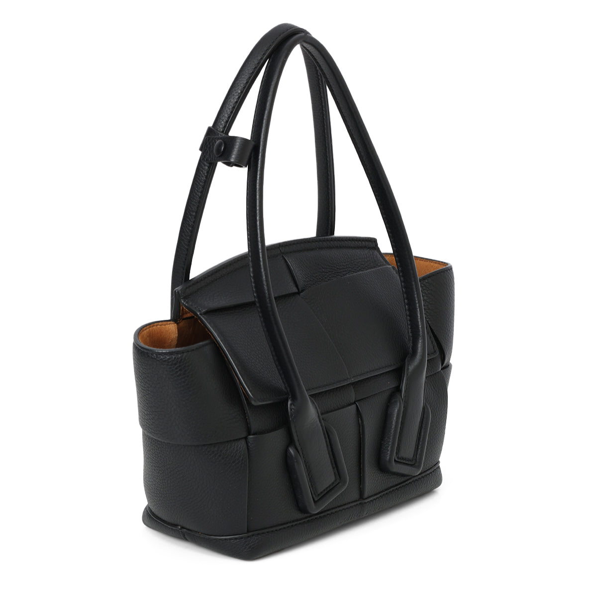 Black Mini Acro Top Handle Bag