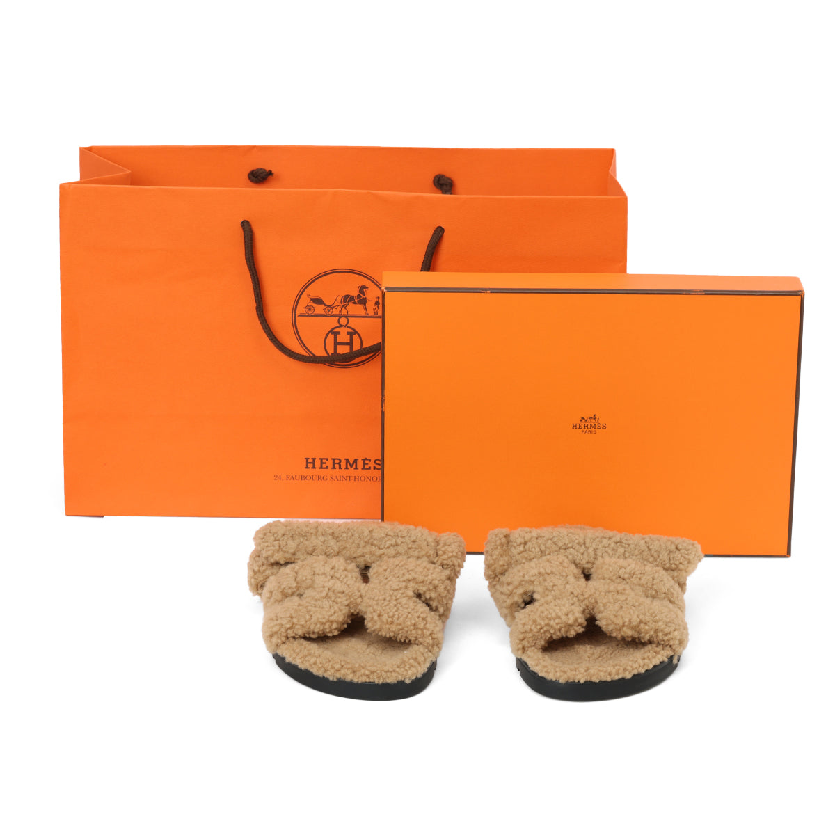 Beige Gobi Chypre Sandal In Shearling 38