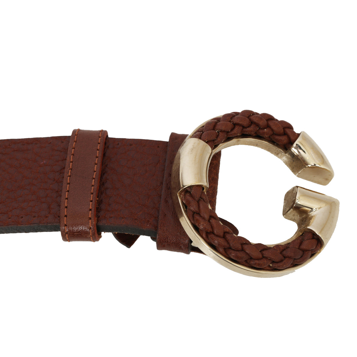Brown Calfskin G Belt 34