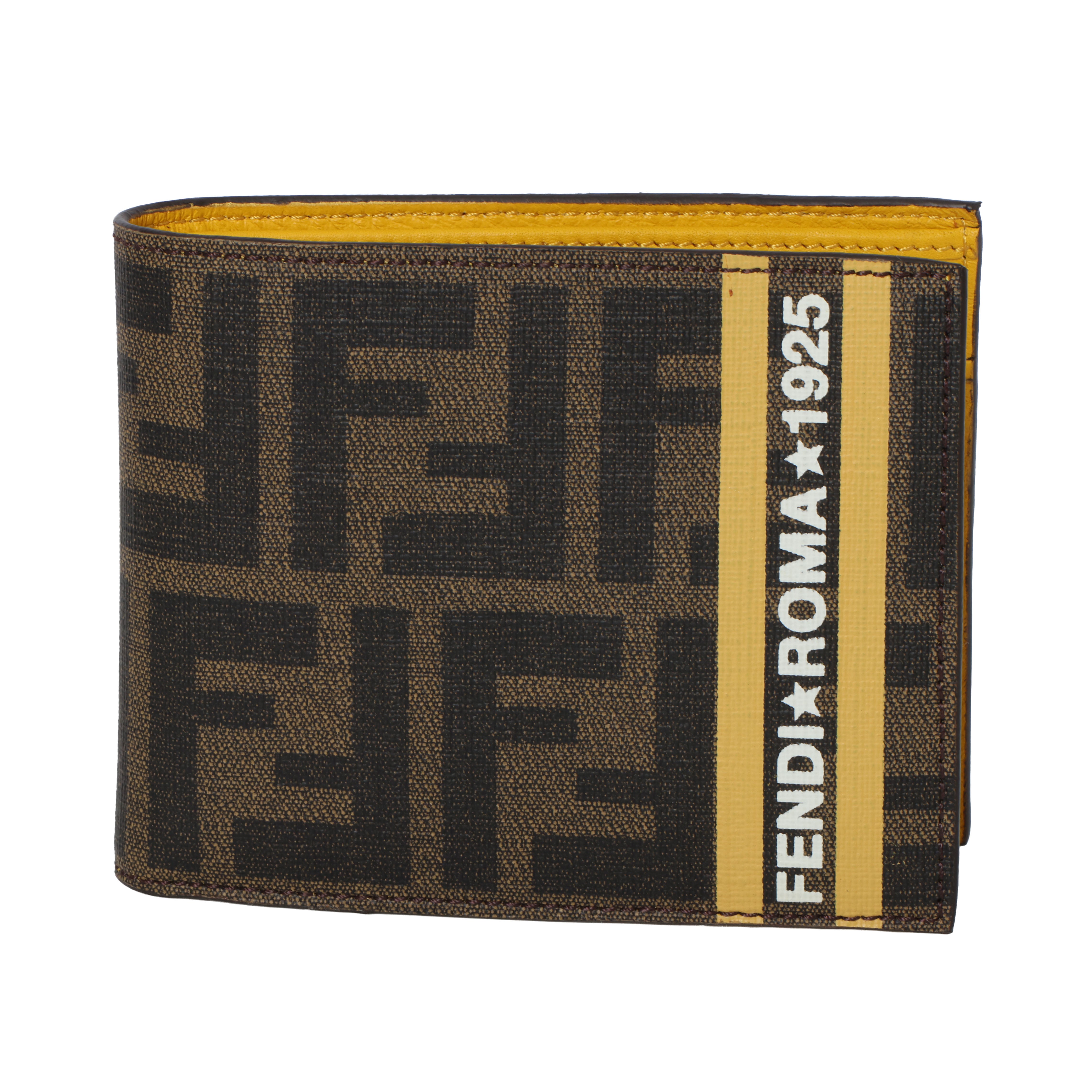 FF Black Coated Canvas Bi-Fold Men's Wallet