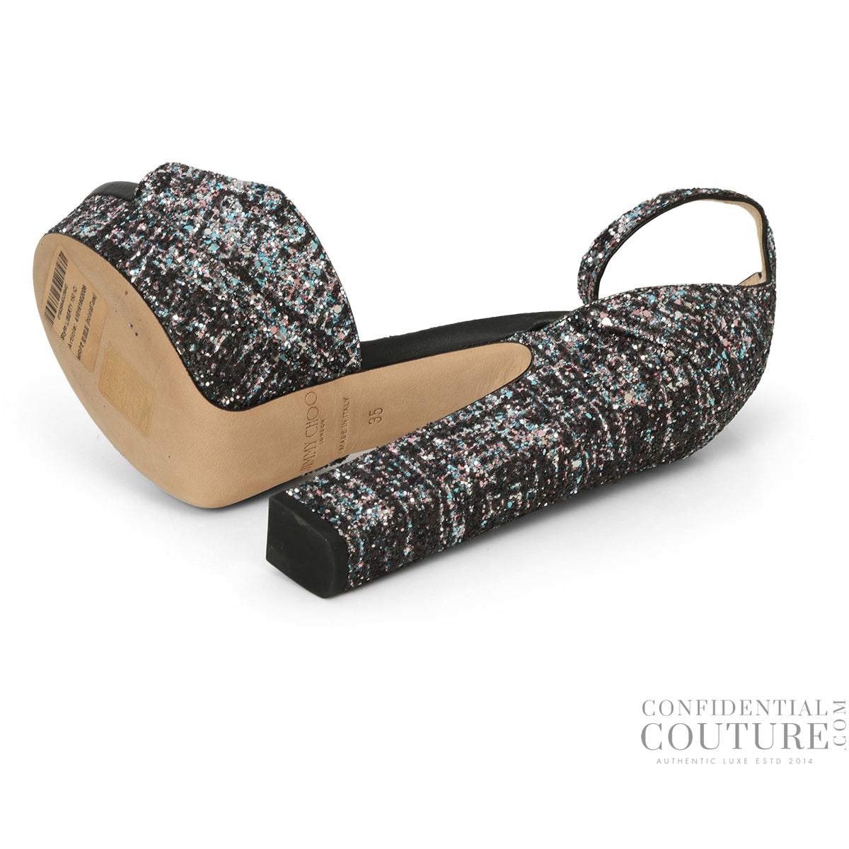 Misty 120 Glitter Sandals EU 35 | IT 35 | UK 2 | US 5