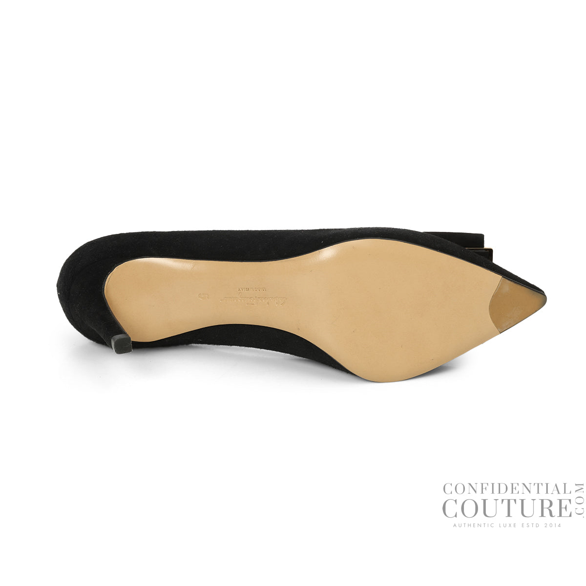 Suede Vara Bow Black Kitten Pumps 5| EU 35.5 | IT 35.5 | UK 2 | US 5
