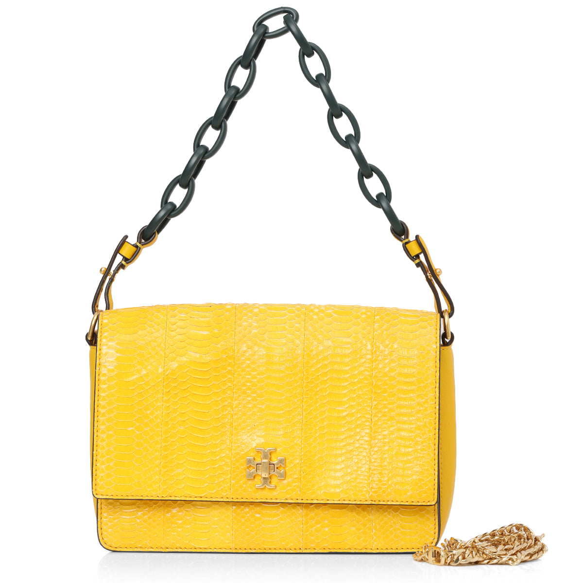 Yellow Python Kira Shoulder Bag