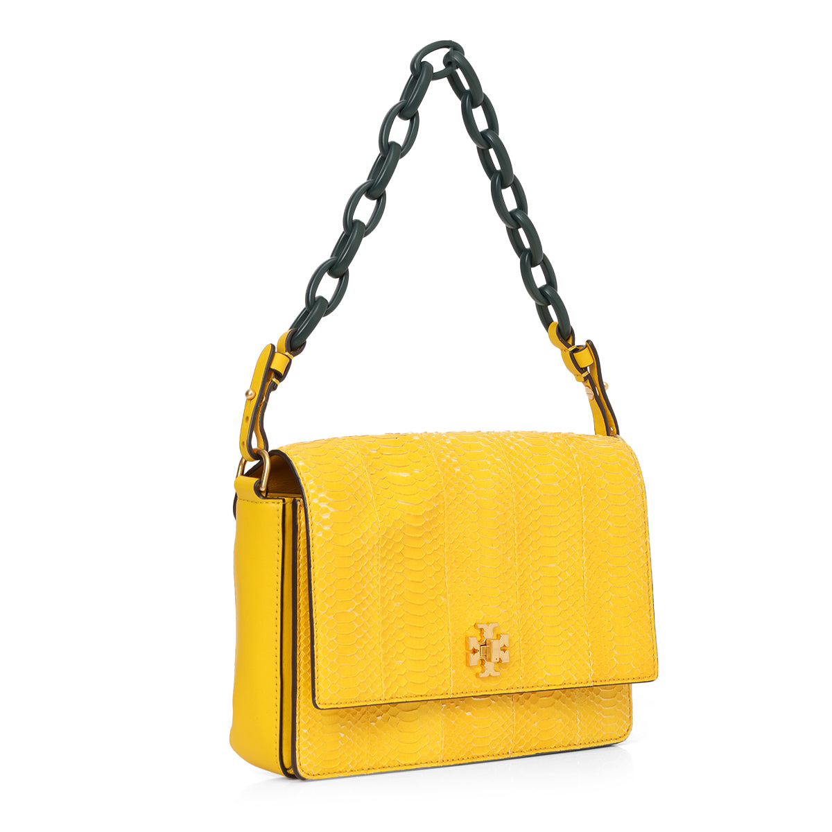 Yellow Python Kira Shoulder Bag