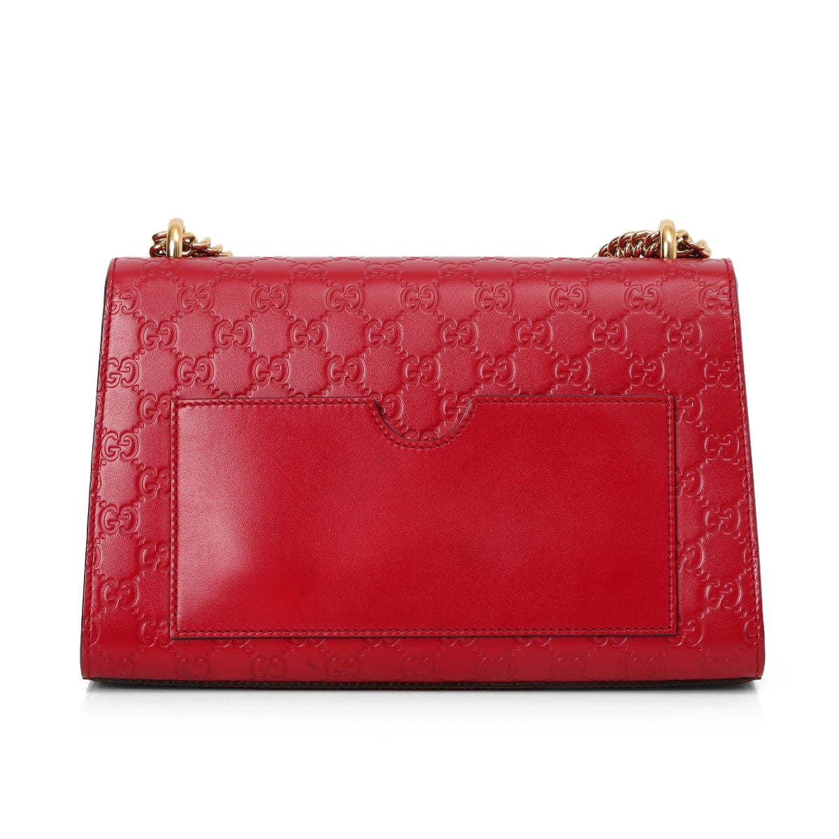 Red Guccissima Leather Padlock Medium Shoulder Bag