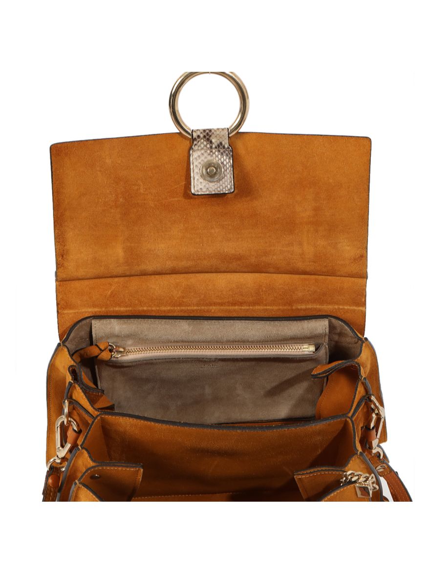 Medium Python Faye Shoulder Bag