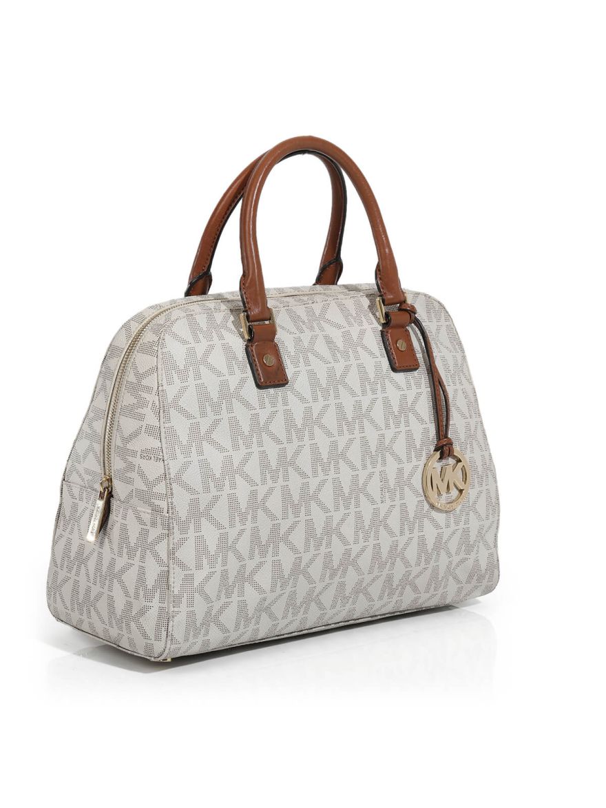 White Monogram Handbag