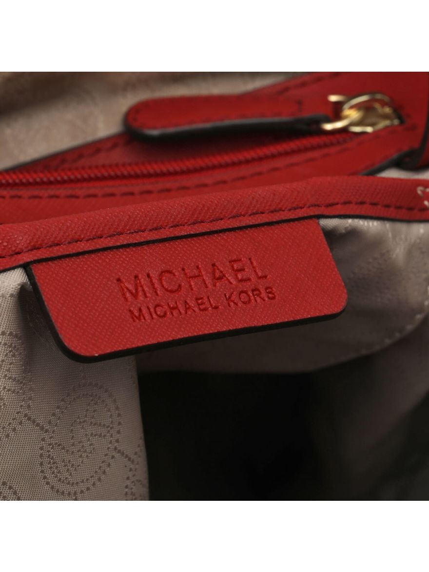 Maroon Leather Tote Bag