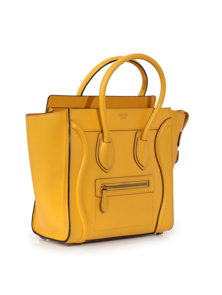 Phantom Large Mustard Tote Bag