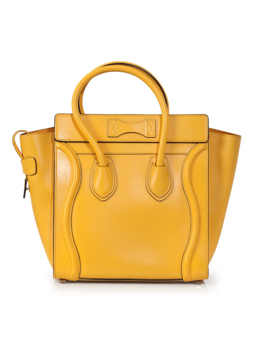 Phantom Large Mustard Tote Bag