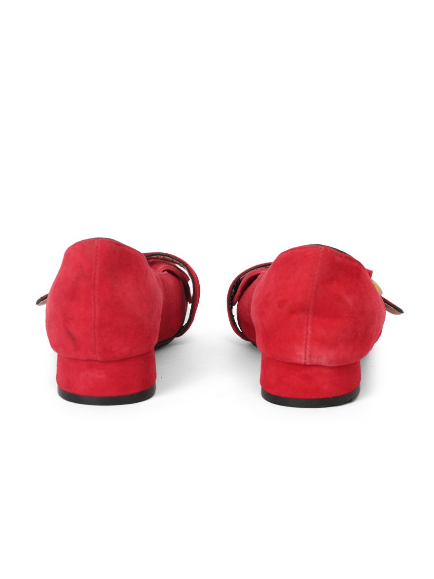 Double G Logo Suede Pumps -38