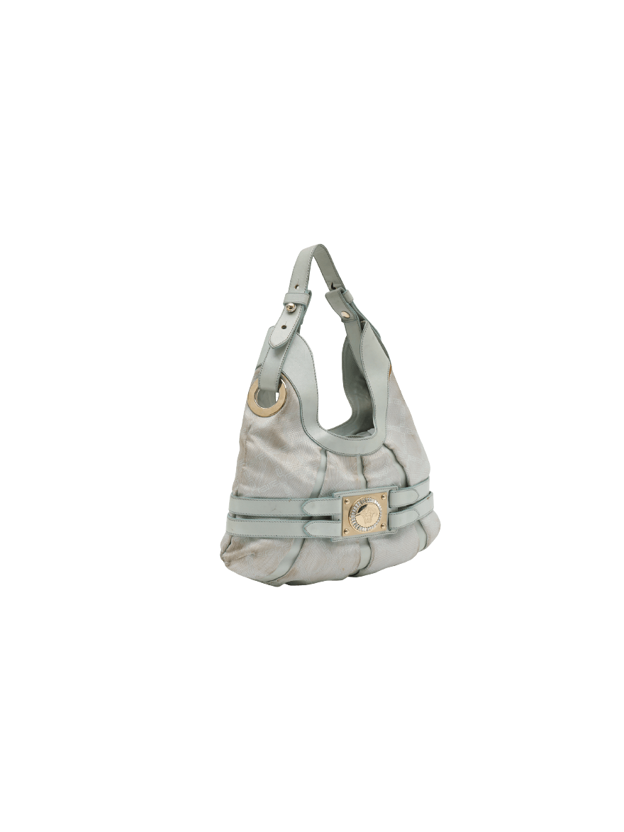 Fabric Leather Shoulder Belt Bag