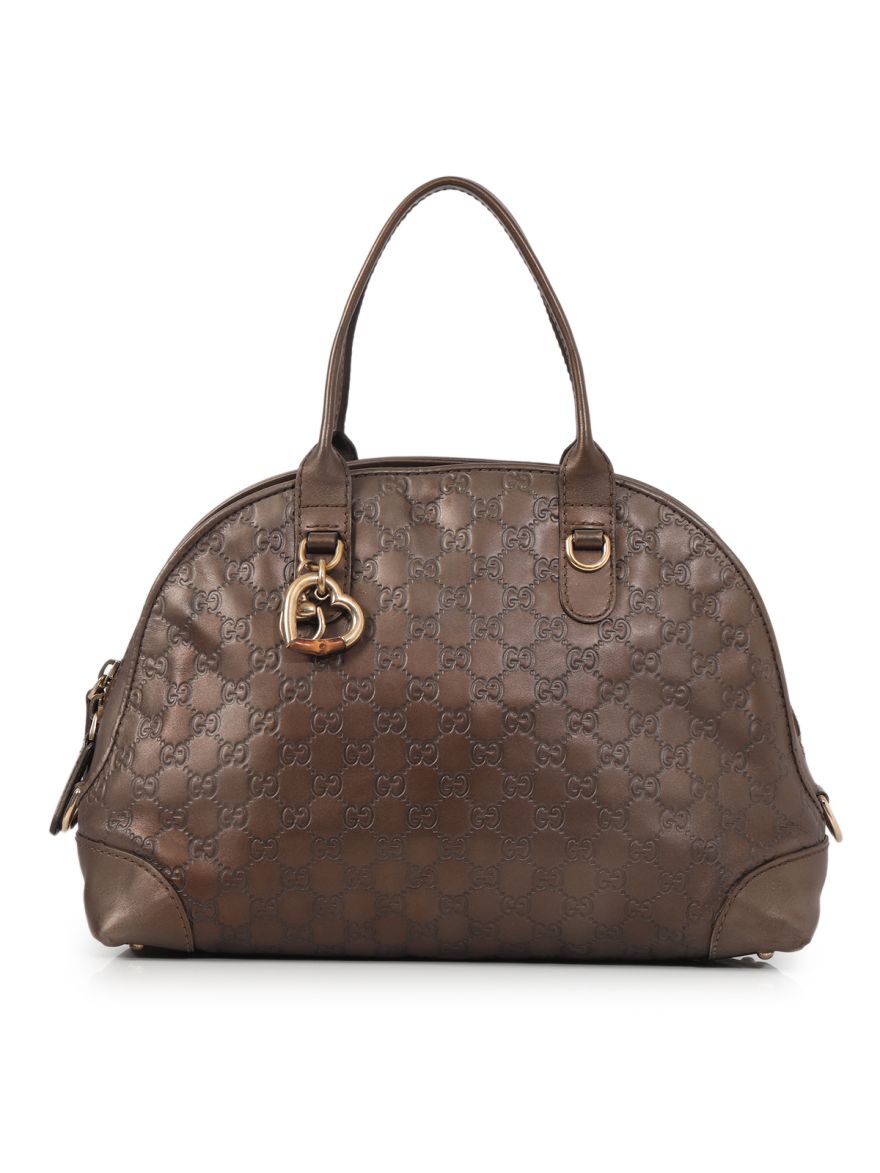 Heart-Bit Guccissima Satchel