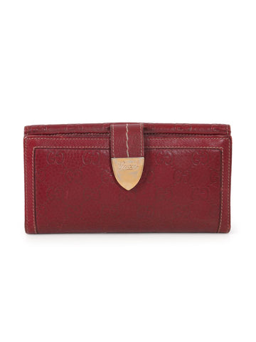 Guccissima Indy Wallet (Deep red)