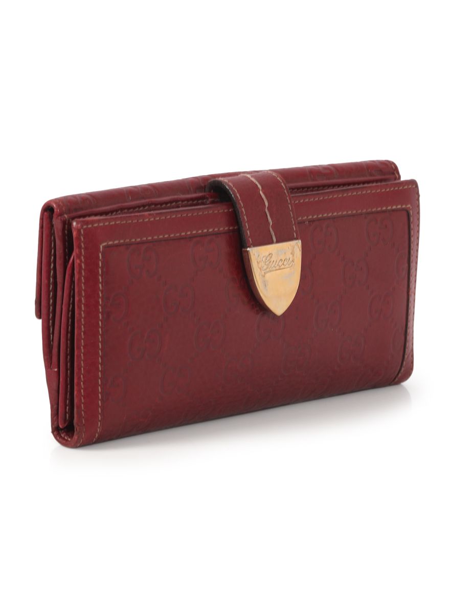 Guccissima Indy Wallet (Deep red)