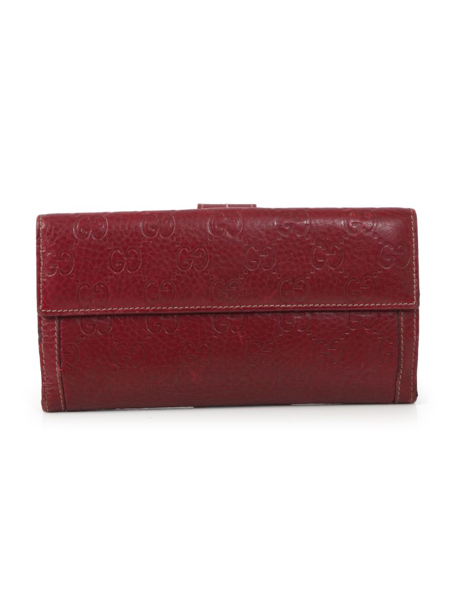 Guccissima Indy Wallet (Deep red)