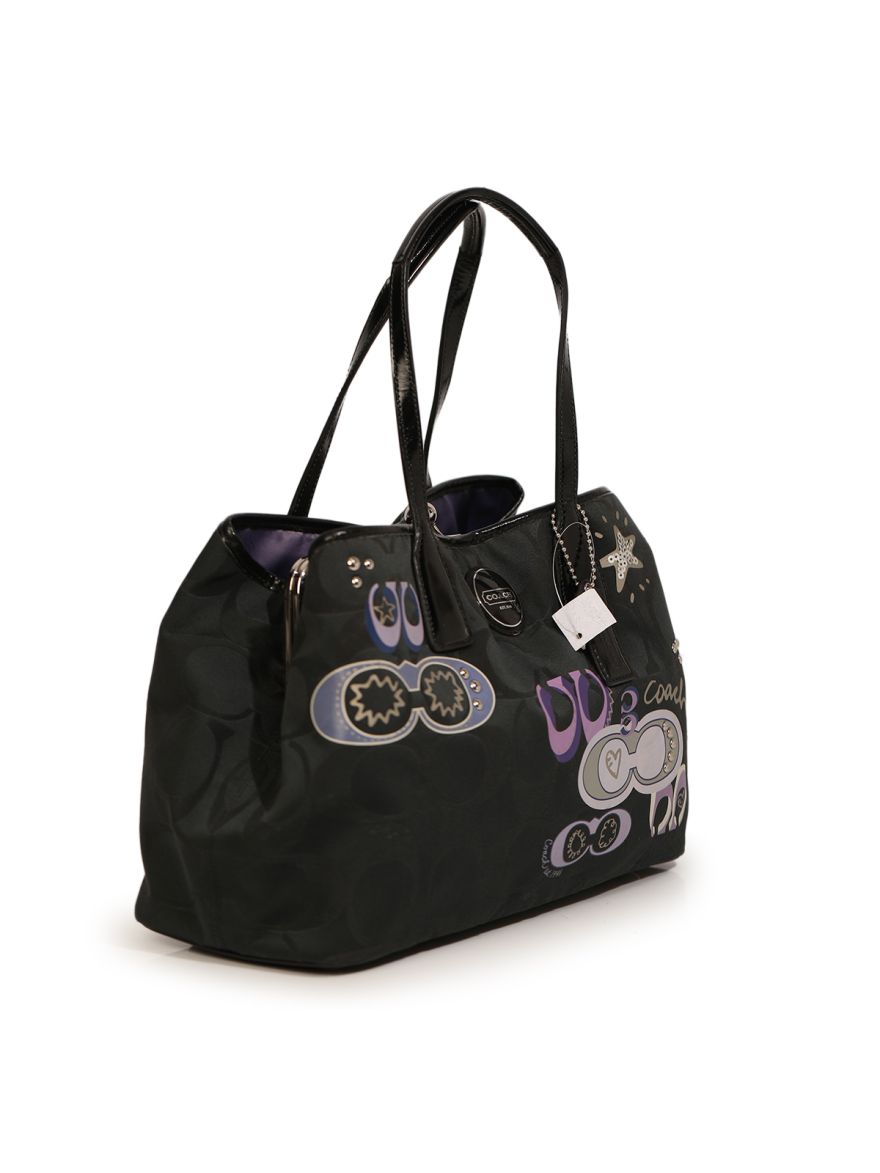 f17575 Black Silk Satchel