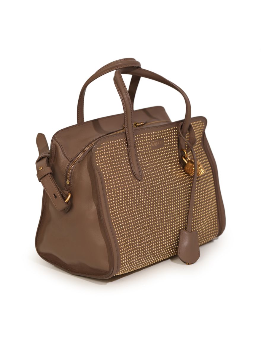 Leather Studded Tote Bag