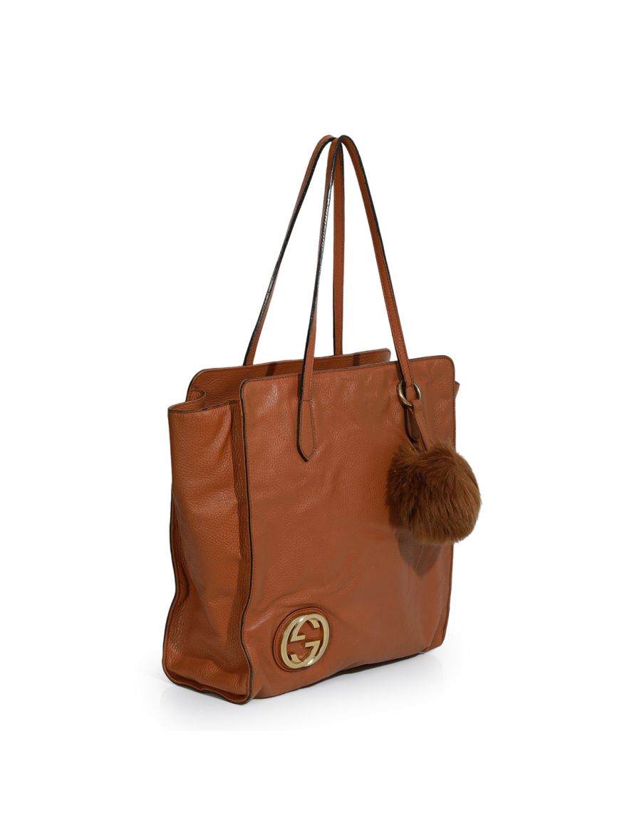 Interlocking Tan G Dollar Tote One Size