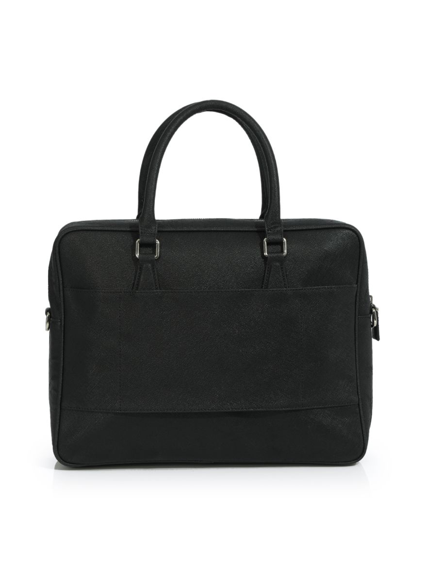 Saffiano Leather Briefcase Medium