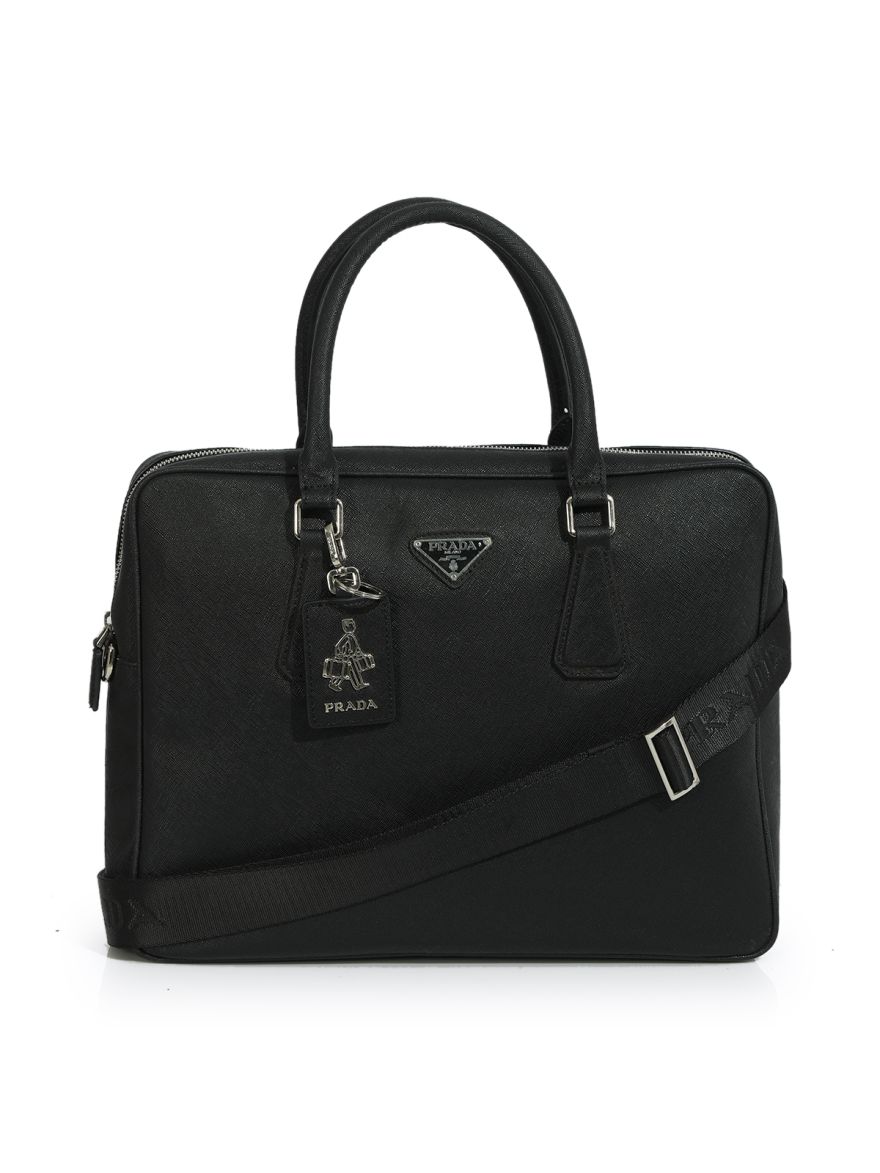 Saffiano Leather Briefcase Medium