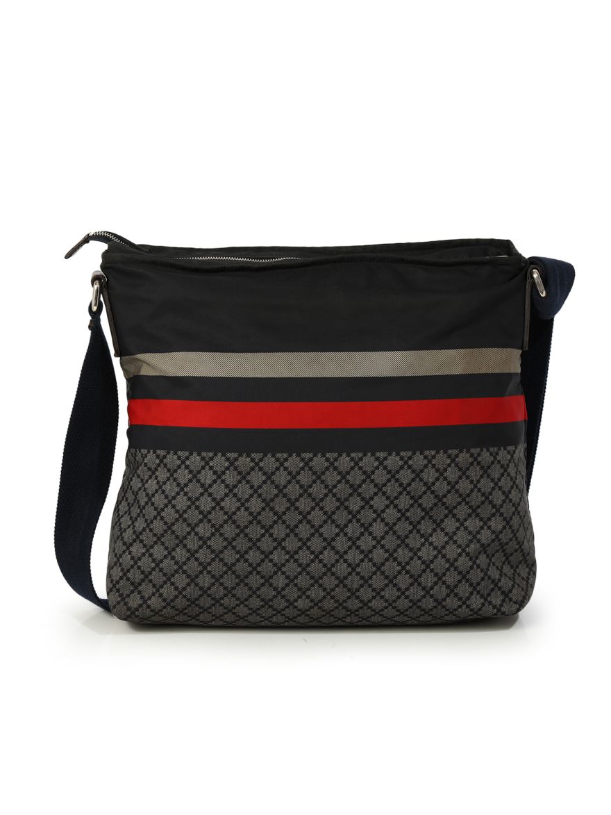 Diamante Nylon Messenger Bag