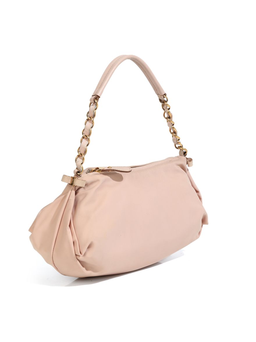 Nylon Pink Shoulder Bag Medium