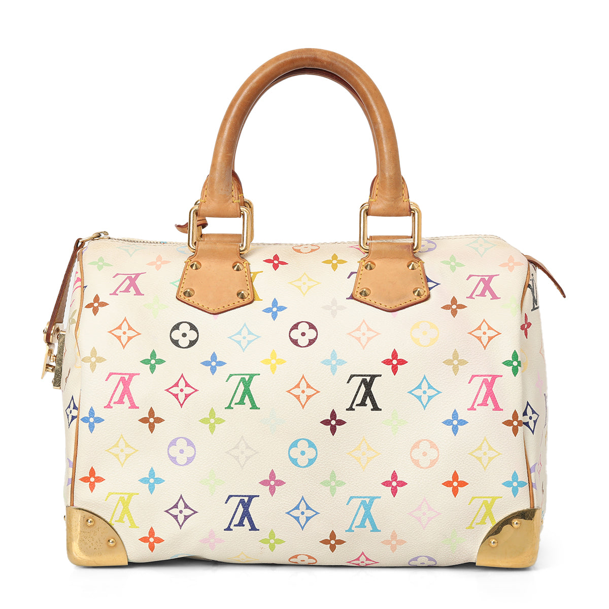 White Monogram Multicolor Speedy 30 Bag