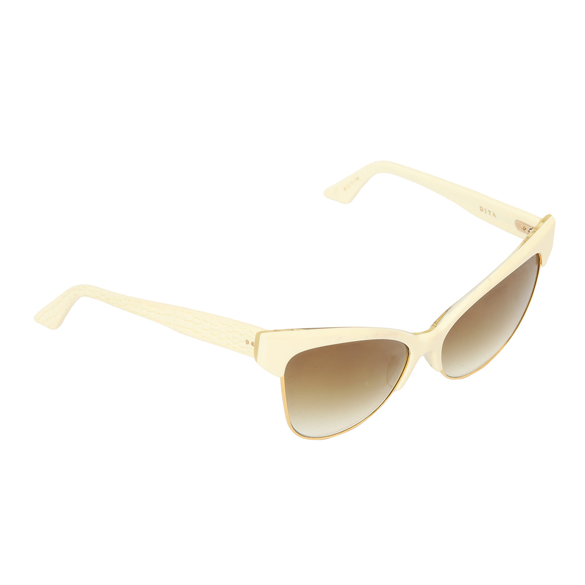 Temptation 22029-c-CRM-Gld-61 Cat Eye Sunglasses One Size