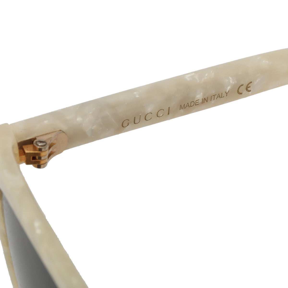 Marbled Frame in White Tinted Sunglasses One Size