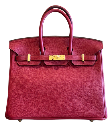 Birkin Rouge Togo Gold 25 GHW