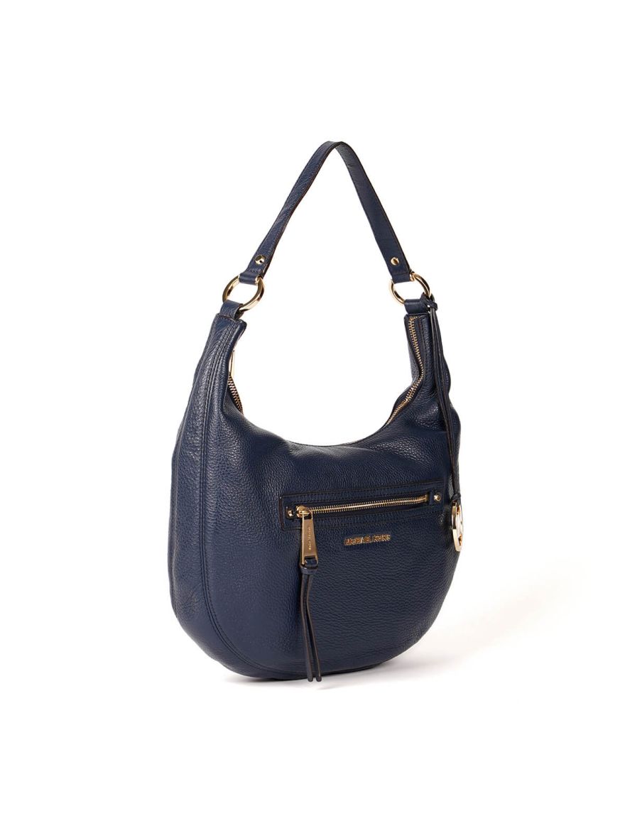 Zip Medium Leather Shoulder Bag